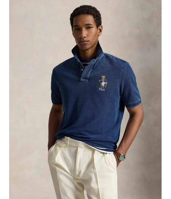 Мужское поло классического кроя Polo Ralph Lauren, Blu Marino