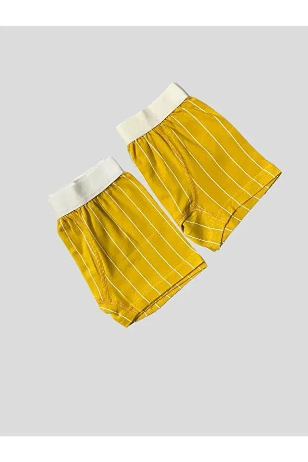 Детские для мальчиков трусы-боксеры с принтом Elmas Kids, Yellow