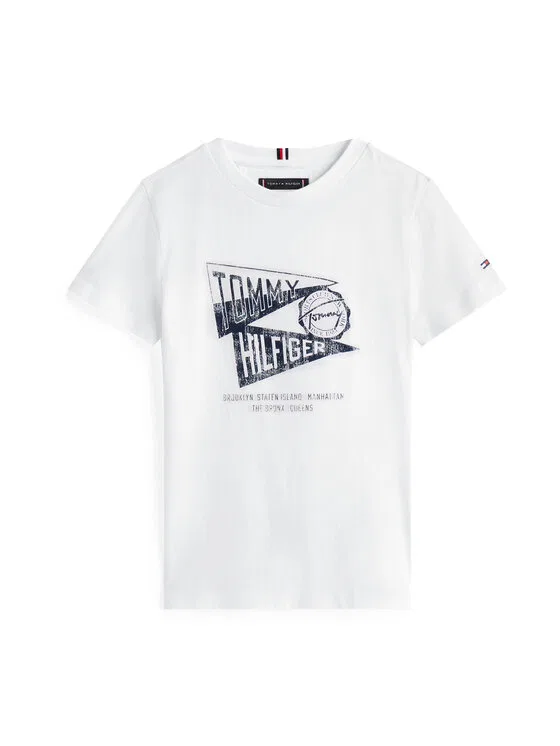 Футболка regular fit Graphic Tommy Hilfiger, белый — фото 4