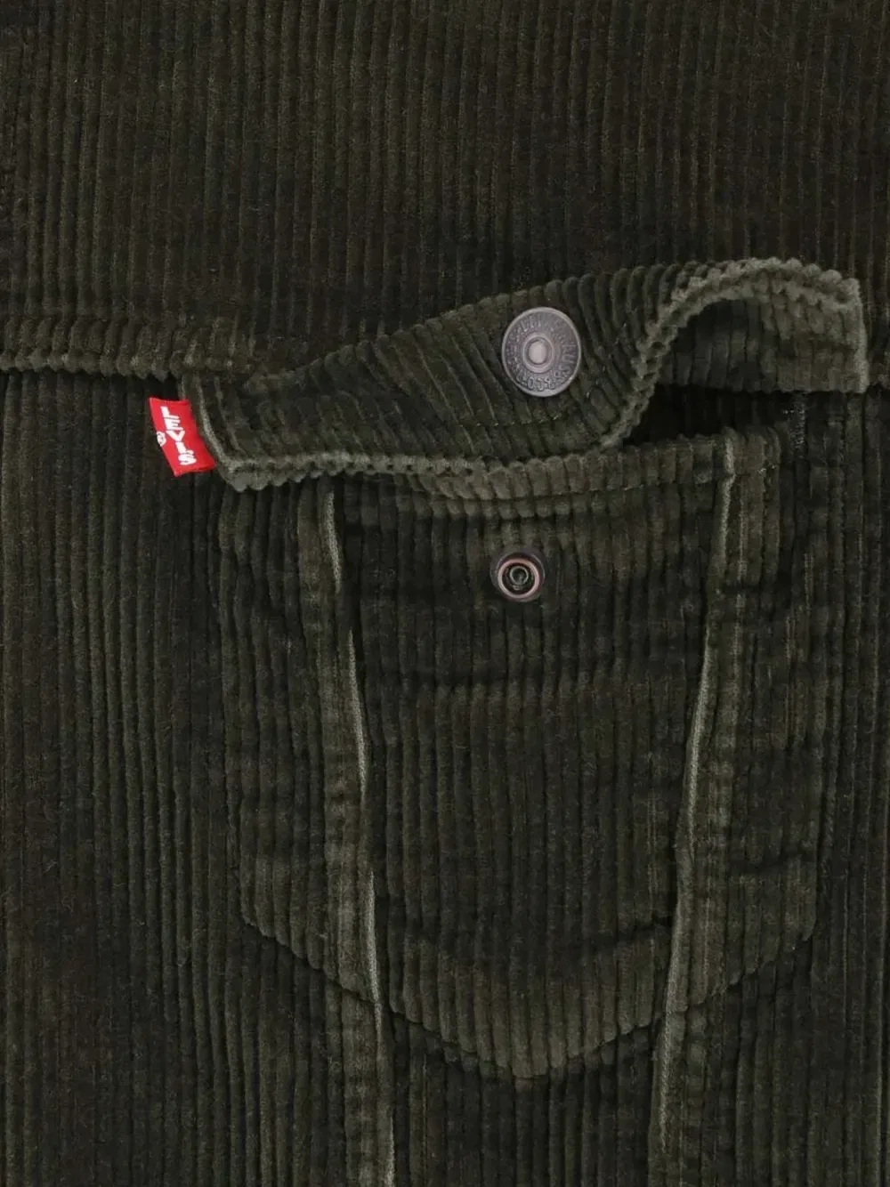 Вельветовая куртка-тракер Type III с шерпой Levi's, черный — фото 3