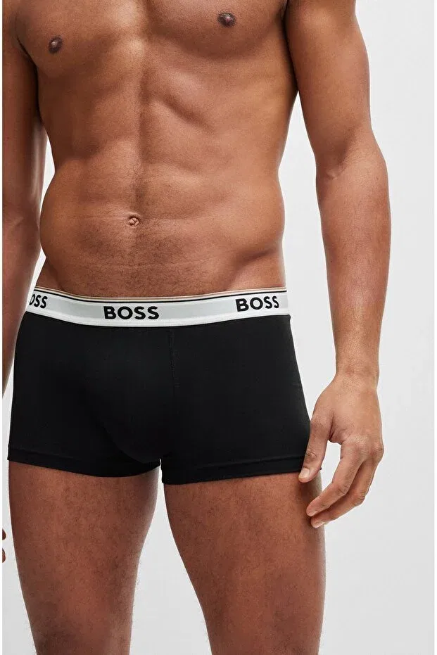 Мужские боксеры хлопковые 3-pack Boss, Black — фото 4