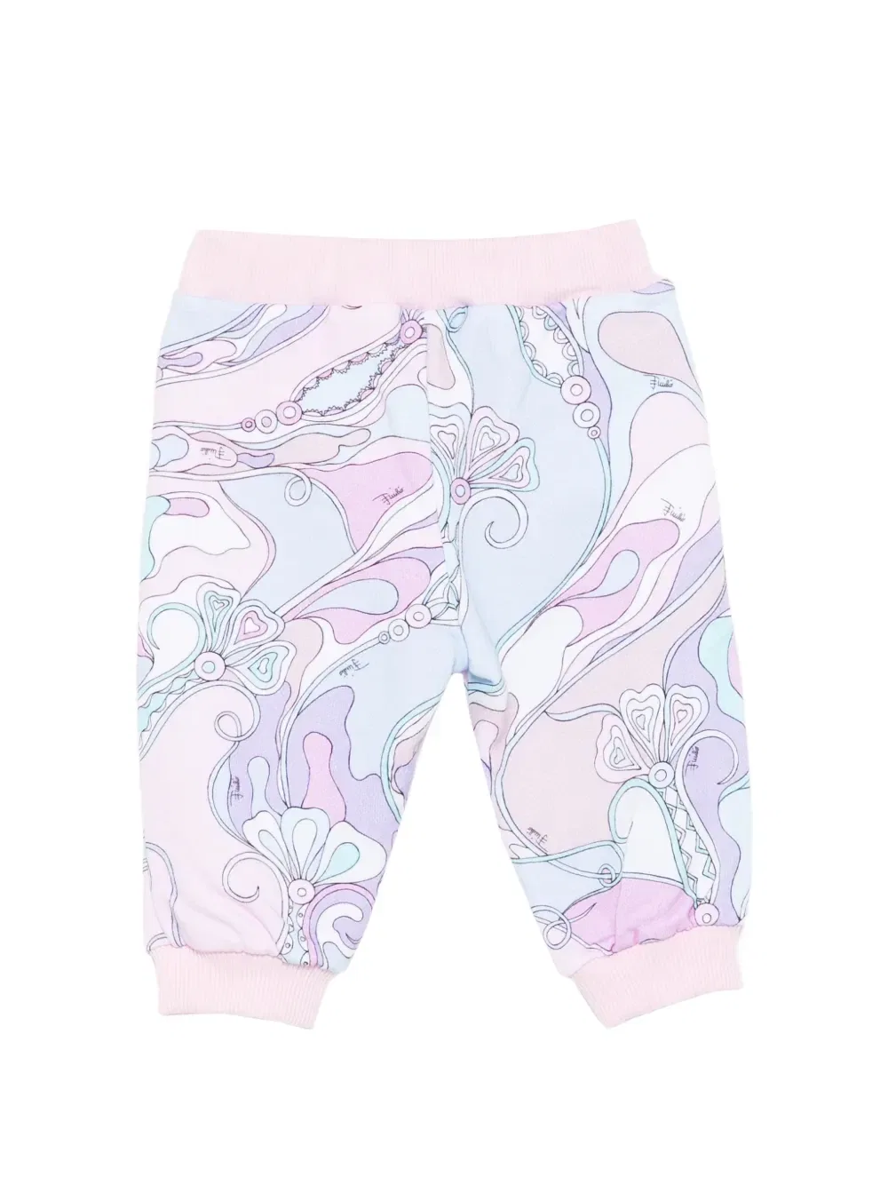 Спортивные штаны с абстрактным принтом Pucci Junior, розовый — фото 2