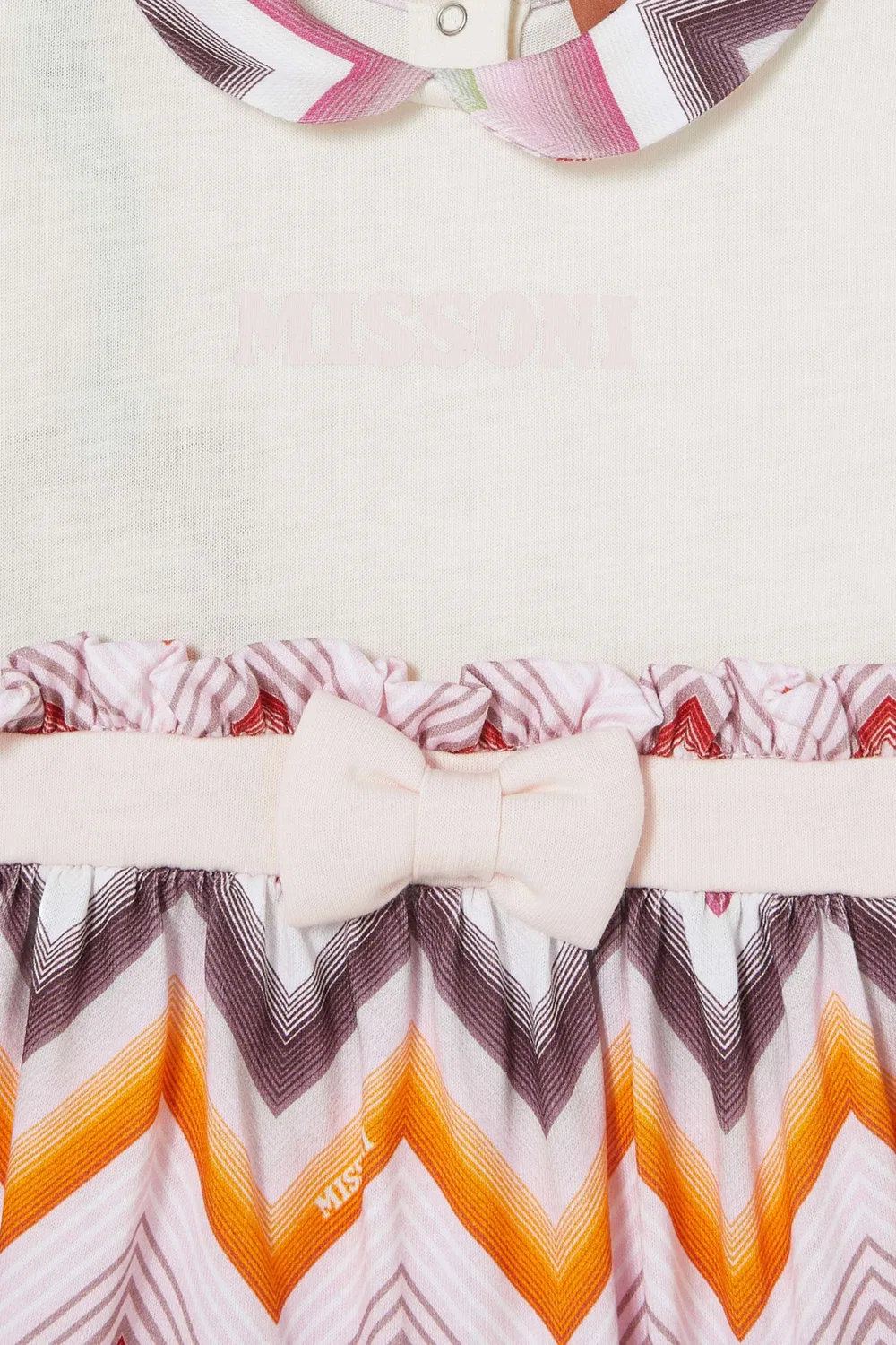 Комплект детской одежды с зигзаг-принтом из хлопка с шапочкой Missoni — фото 3