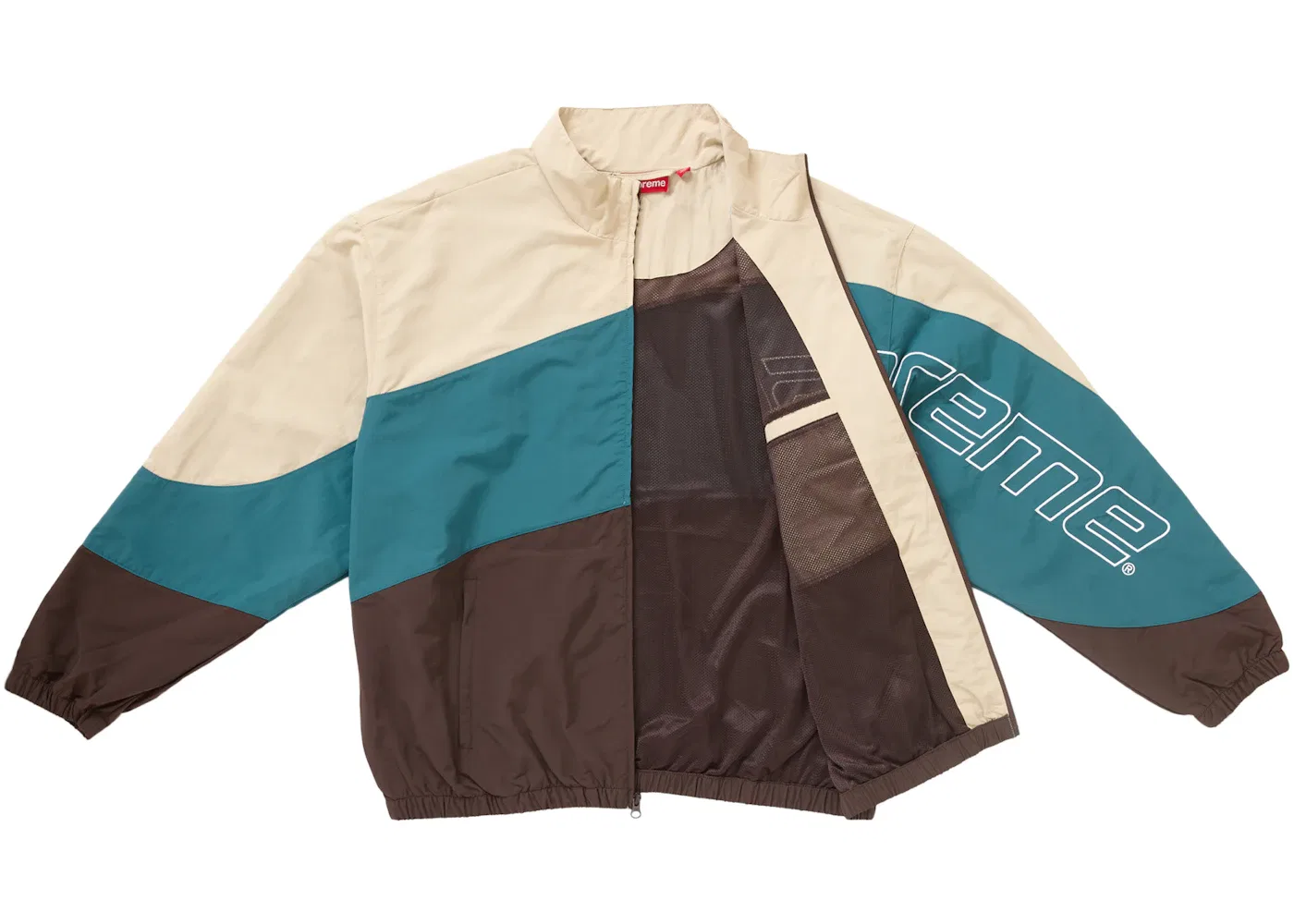 Мужская куртка водонепроницаемая Curve Track Jacket Supreme, Brown — фото 2