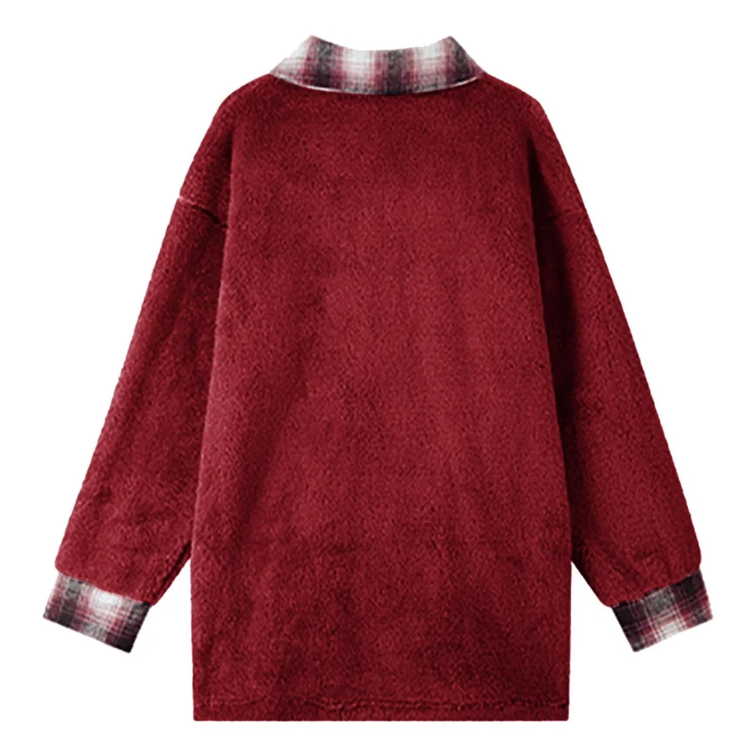 Женская куртка с шотландским воротником, с принтом, Scottish Short Jacket, Red — фото 4