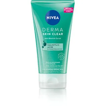Скраб для лица против несовершенств Nivea Derma Skin Clear, 150 мл