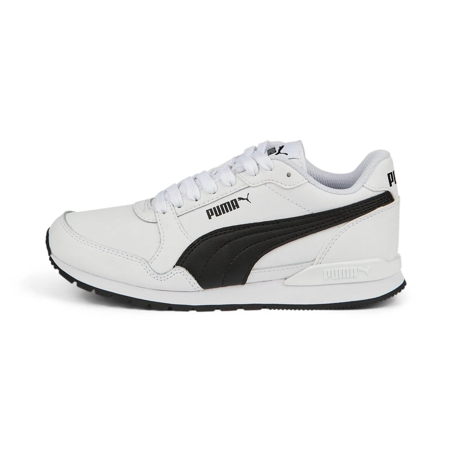 Детские кроссовки с кожаным верхом St Runner Puma, Weiss — фото 2