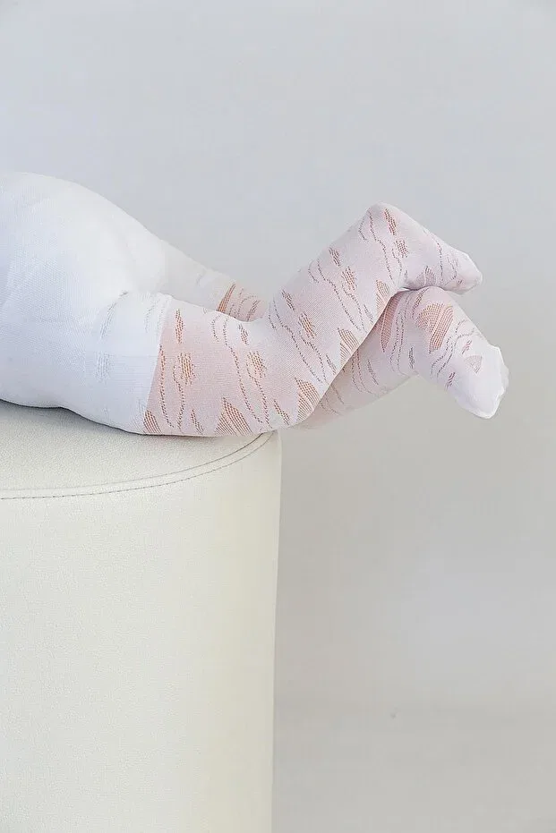 Детские колготки с рисунком Sailboat baby Daymod, White