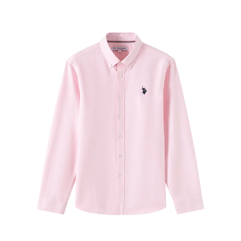 Рубашка повседневная, обновленная ткань, U.S. POLO ASSN., Light Pink