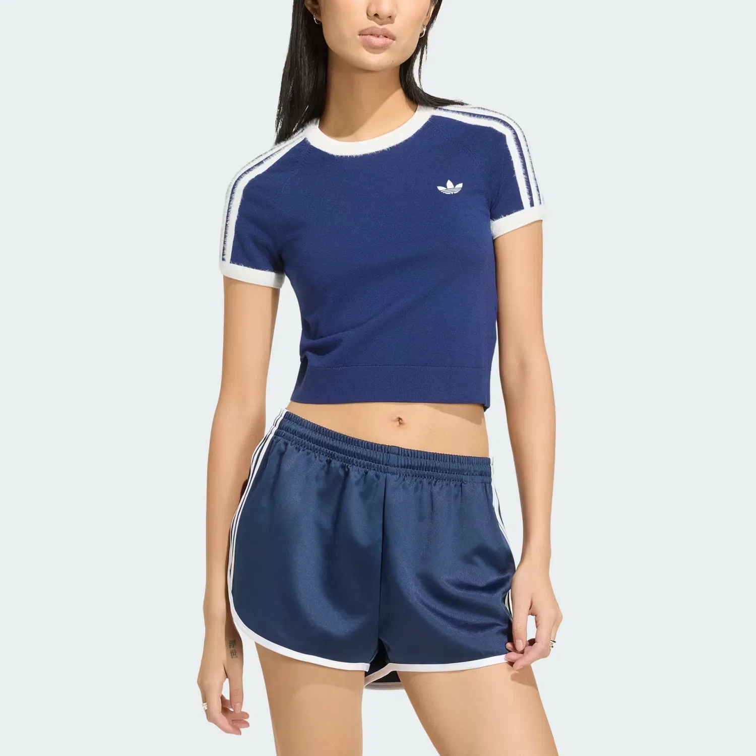 Футболка с круглым вырезом, Adidas Originals, Dark Blue/White — фото 4