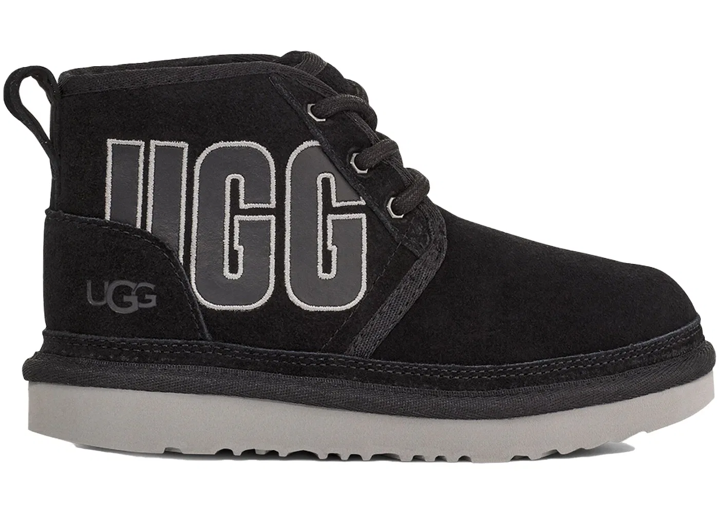 Детские ботинки с принтом UGG Neumel Graphic Boot UGG, Black/Grey Suede