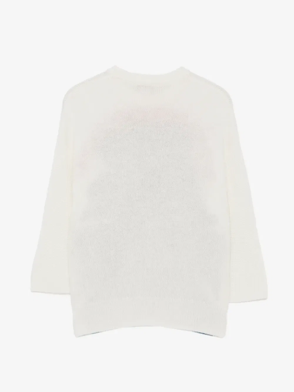 Джемпер с солнцем и логотипом интарсией Stella McCartney Kids, белый — фото 2