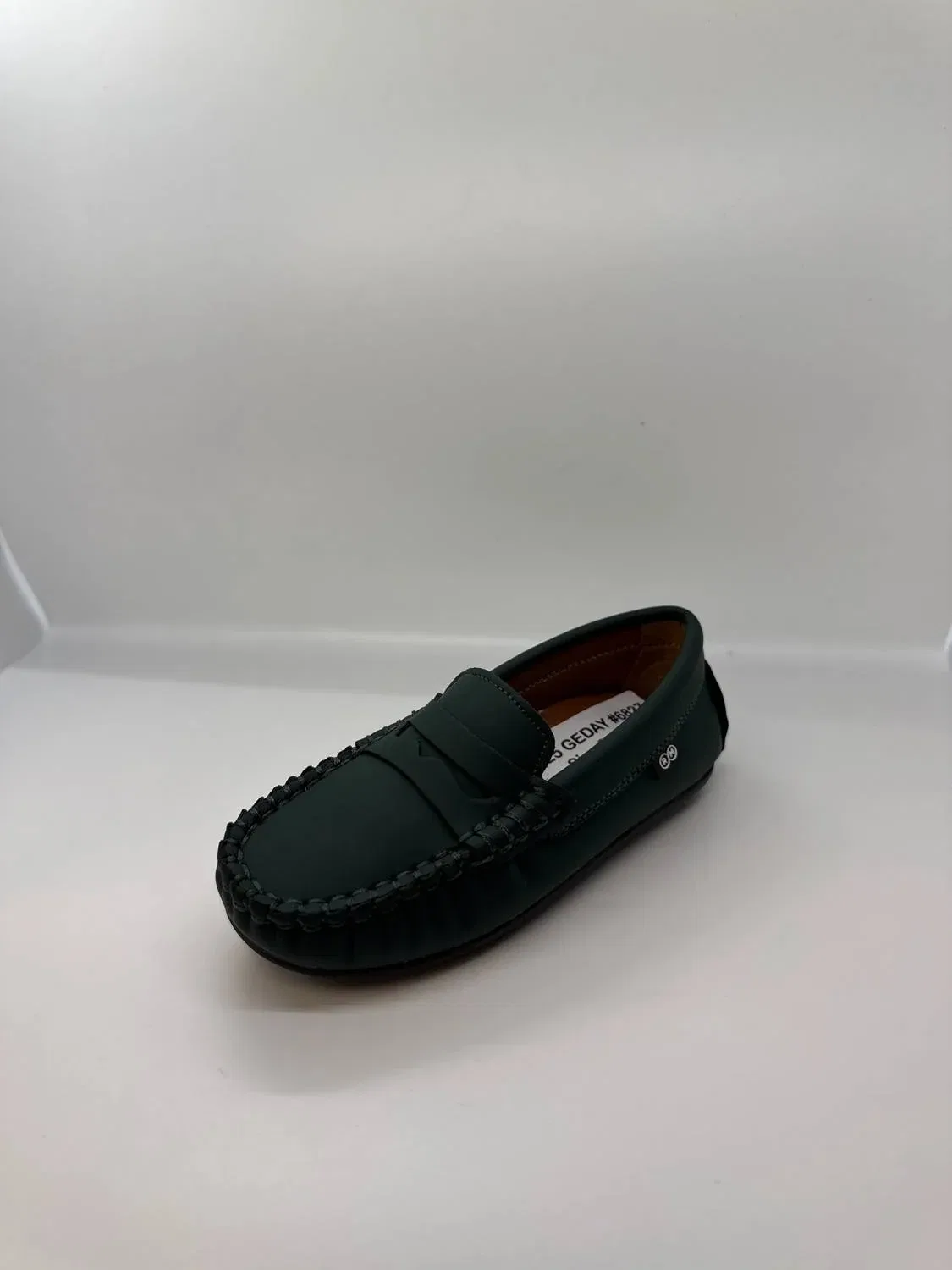 Детские мокасины-лоферы Cosima Penny Loafer из кожи Ralph Miguel, Green Gum Leather