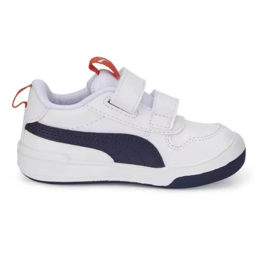 Детские кроссовки Puma Multiflex, Цвет: Weiss Dunkelblau — фото 2