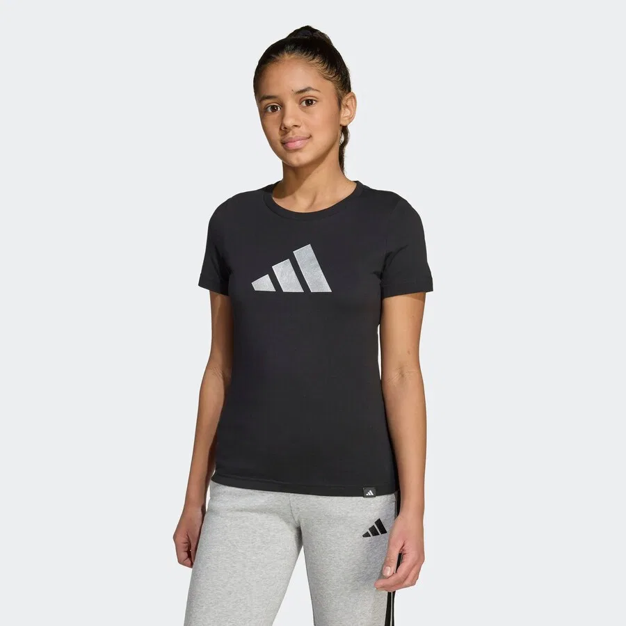 Футболка ADIDAS SPORTSWEAR черного цвета — фото 2