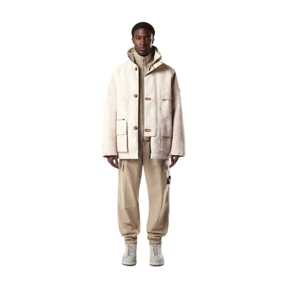 Мужские брюки-джоггеры Stone Island Loose-fit With Elasticized Cuffs, песочный