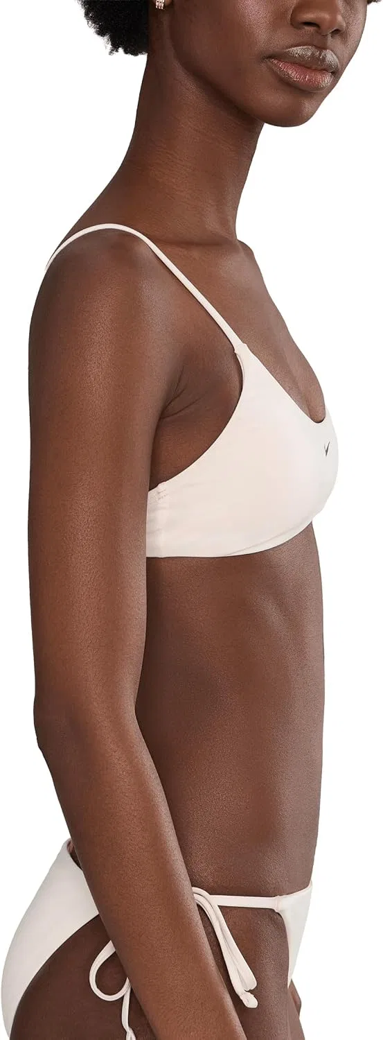 Женский бикини-топ бралетт Effortless Essential Nike, Chalk — фото 3