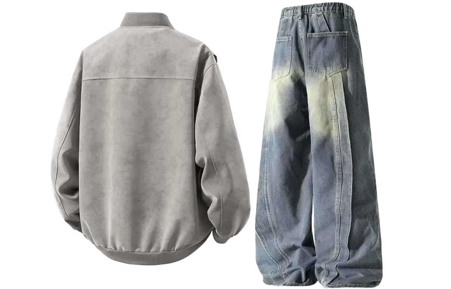 Детский спортивный костюм с принтом Coffee Top+Vintage Blue Pants GWAF, Vintage Blue — фото 4