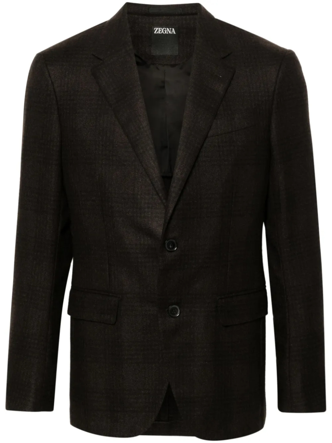 

Пиджак в клетку Zegna, коричневый