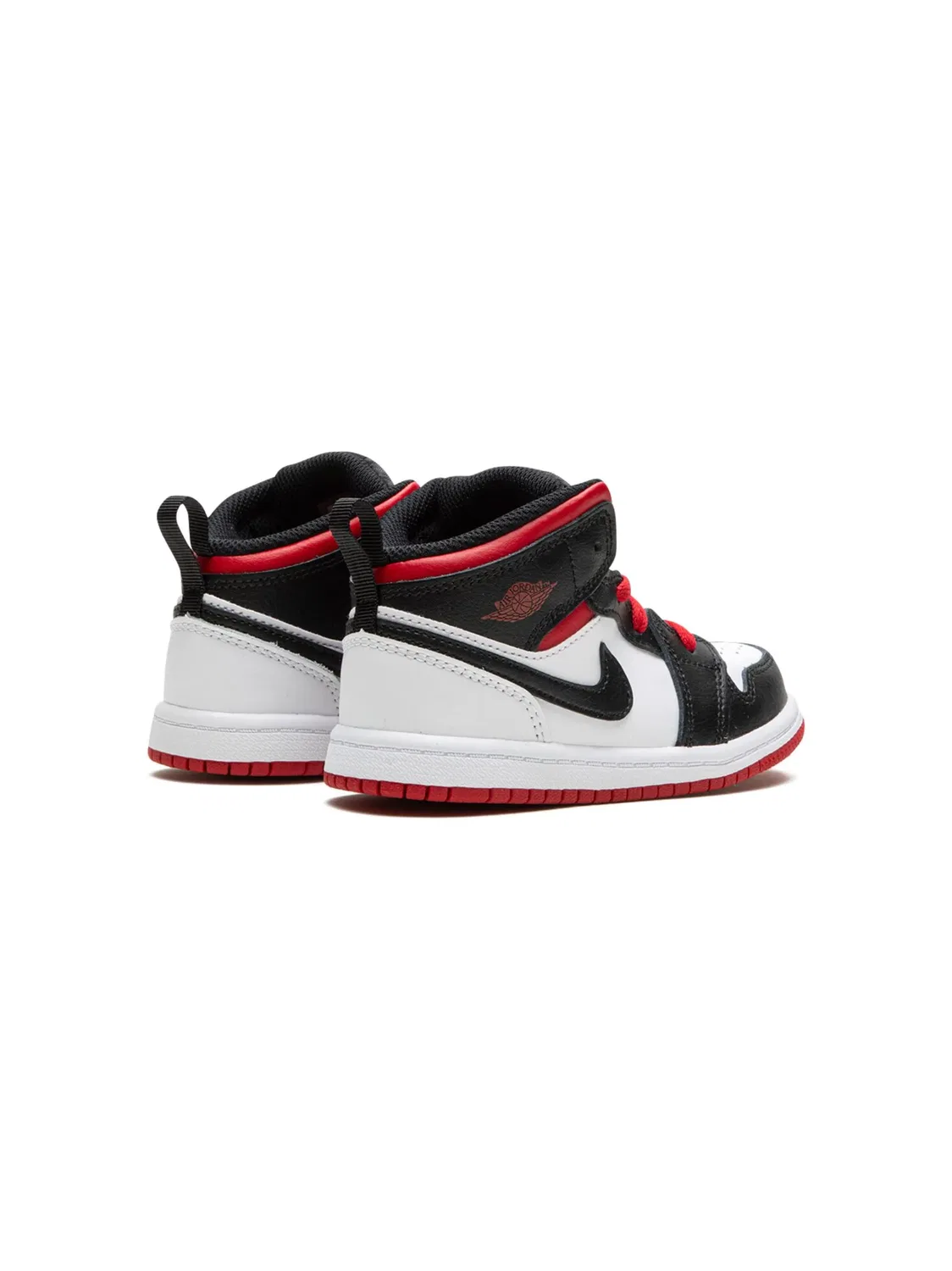 Кроссовки Air Jordan 1 Mid "Белый/Красный" — фото 4