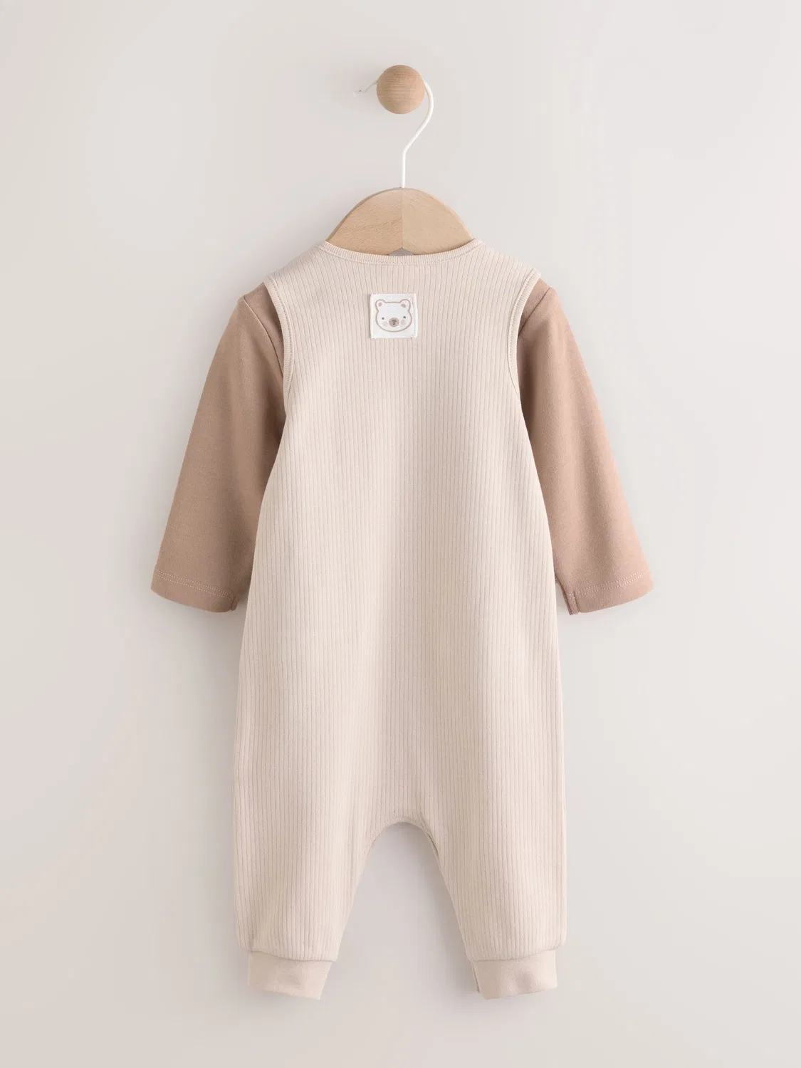Комбинезон и боди для новорожденных, Neutral Jersey Next, нейтральный — фото 2