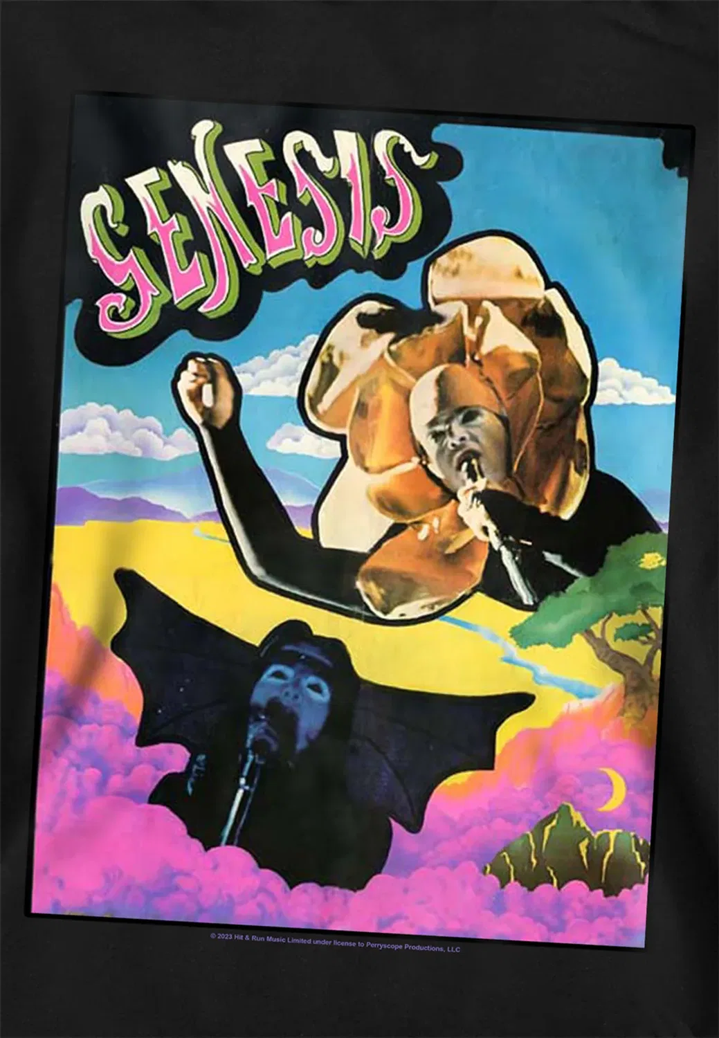 Детский худи с принтом Tour Poster Genesis, Black — фото 2