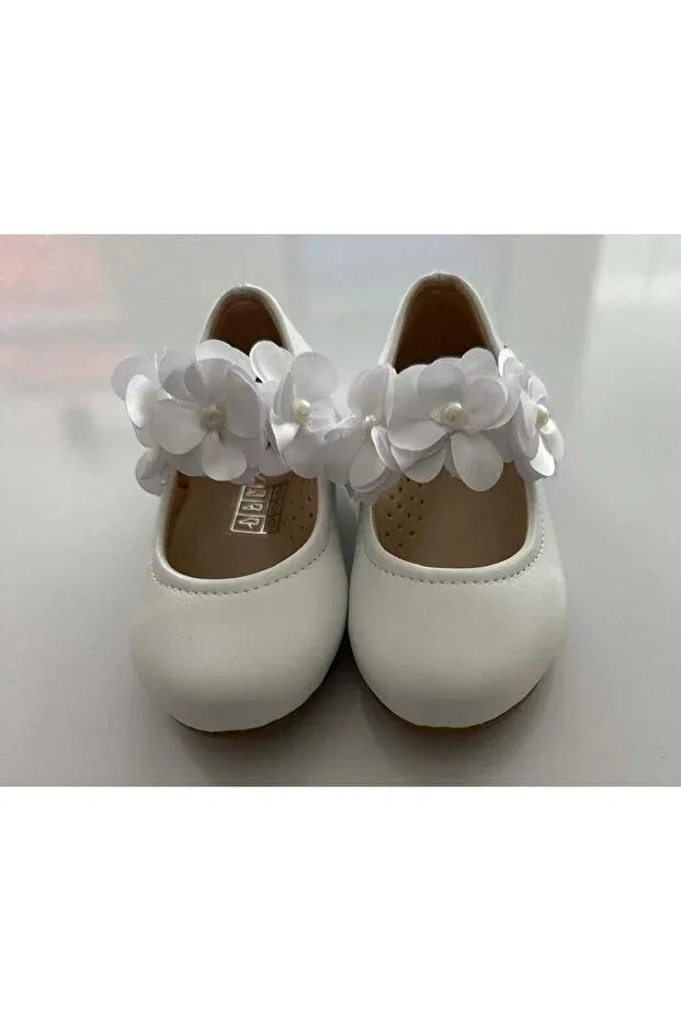Детские балетки для девочек кожаные Vuudy, White