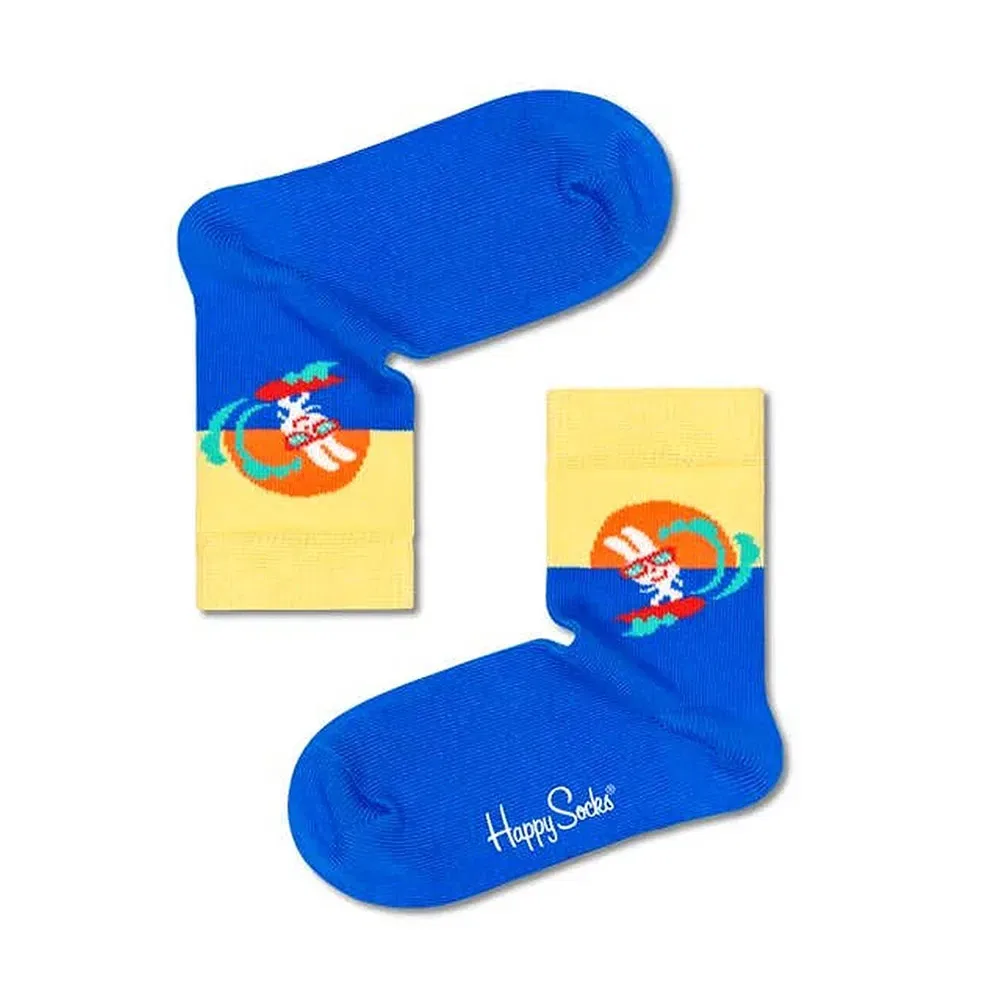 Носки Surfing Bunny Happy Socks, синий
