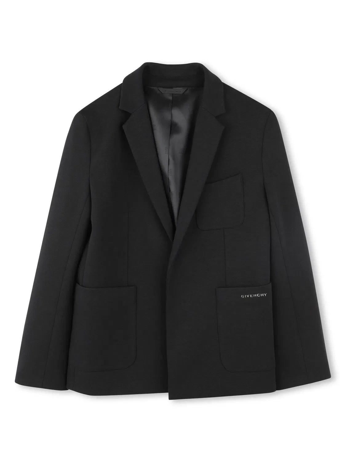 Однобортный пиджак Givenchy, черный