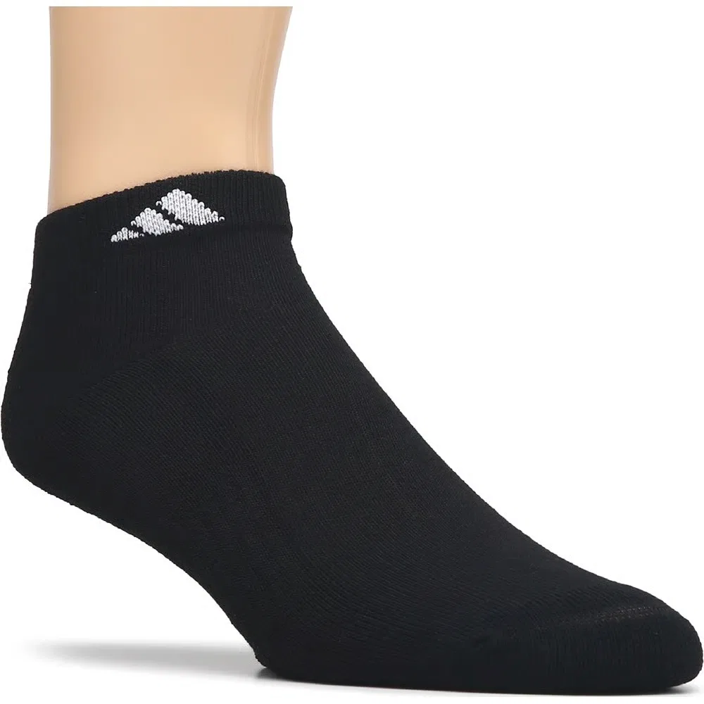 Женские классические низкие носки комплект из 6 пар Adidas, Black/White — фото 2
