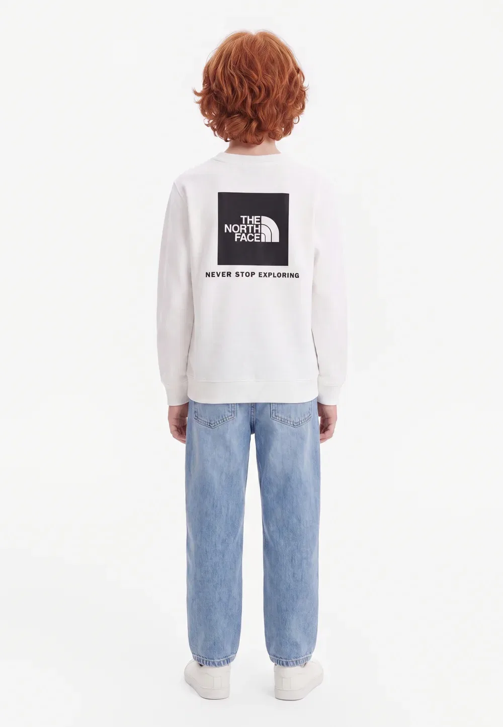 Толстовка унисекс Teen evolution box The North Face, White — фото 2