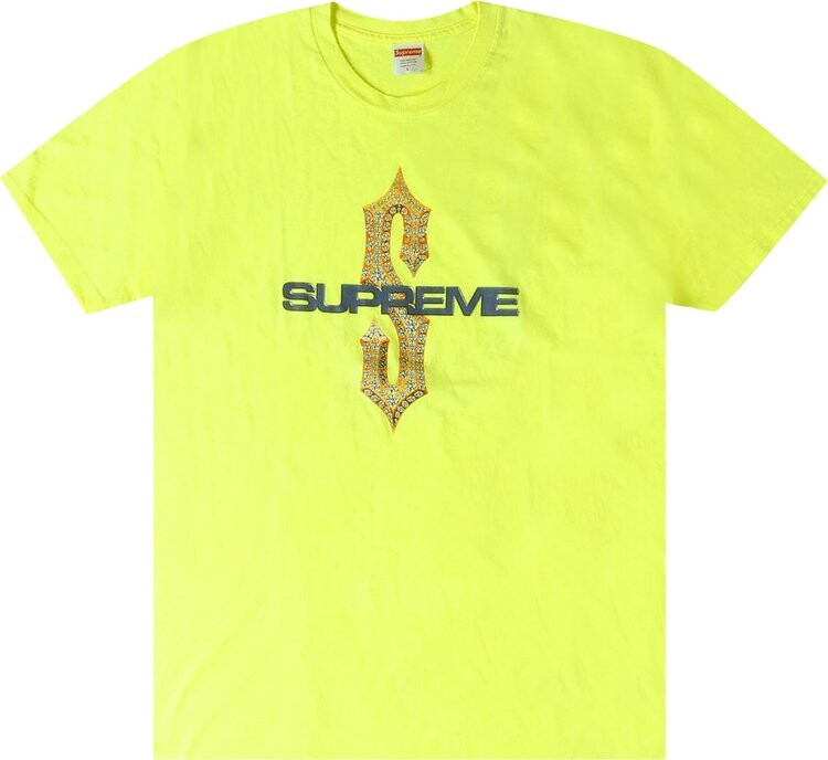 

Футболка Supreme Diamonds Tee 'Bright Yellow', желтый