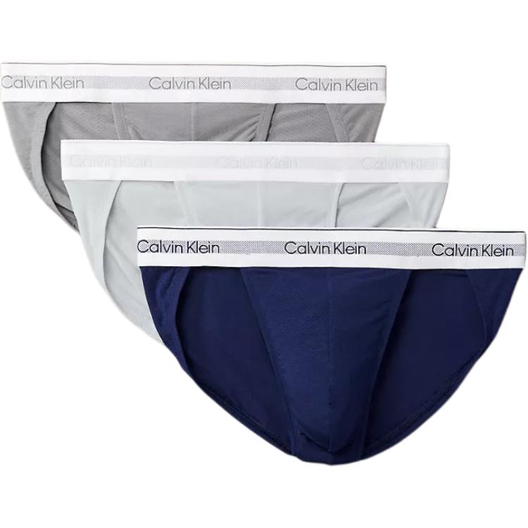 

Мужские трусы CALVIN KLEIN, 3 пары, 3 Pack (Marine Blue+Gray+White)