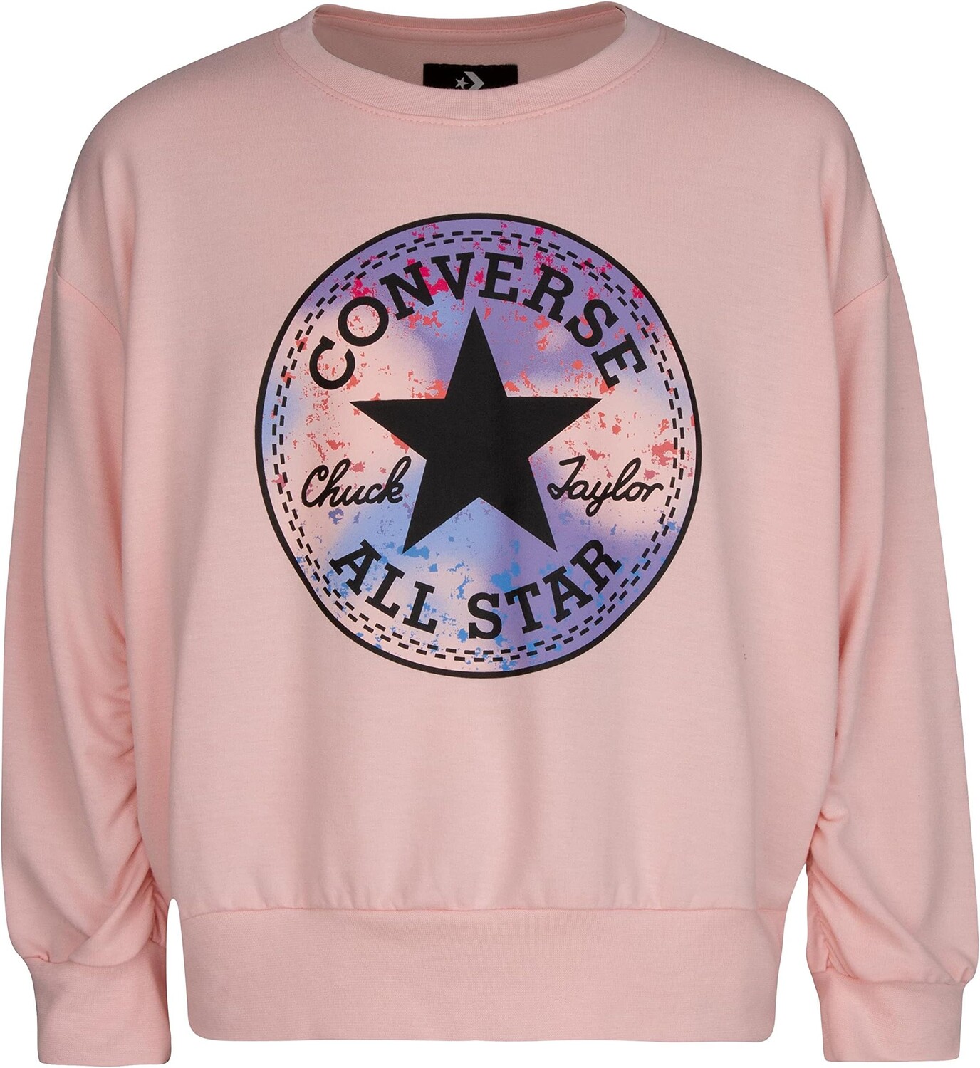 

Толстовка Converse Ruched Chuck Patch Crew, цвет Storm Pink