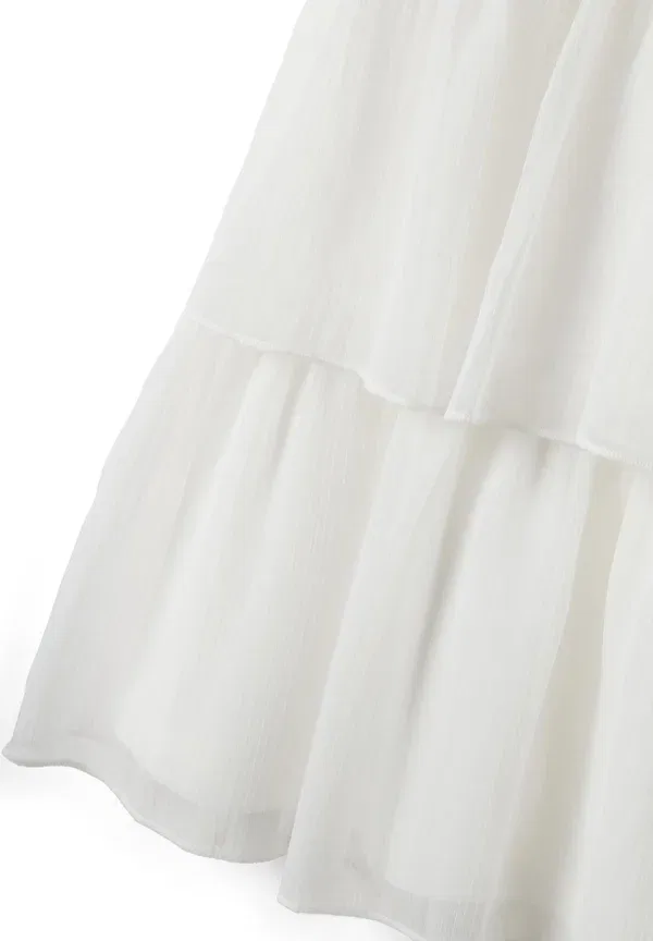 Платье с цветочной аппликацией Regular fit Ovs, Optical White, белый — фото 4