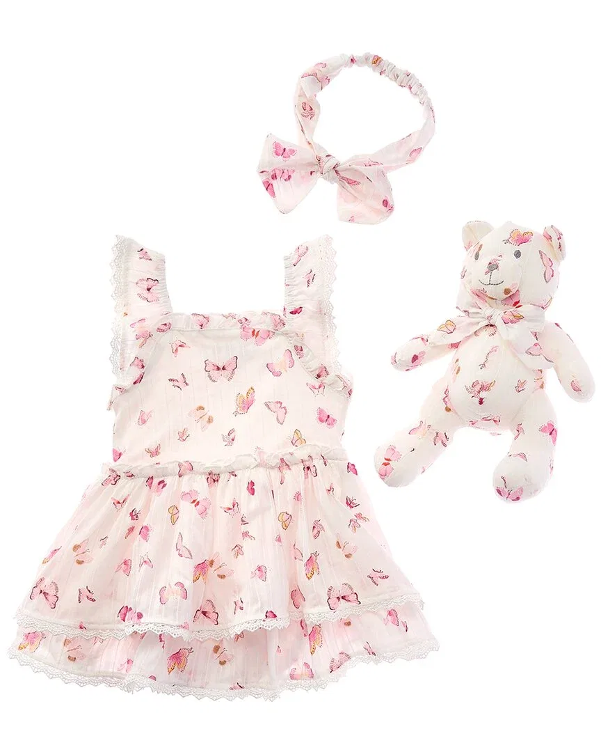 Детский комплект платья с оборками Shabby Chic, White