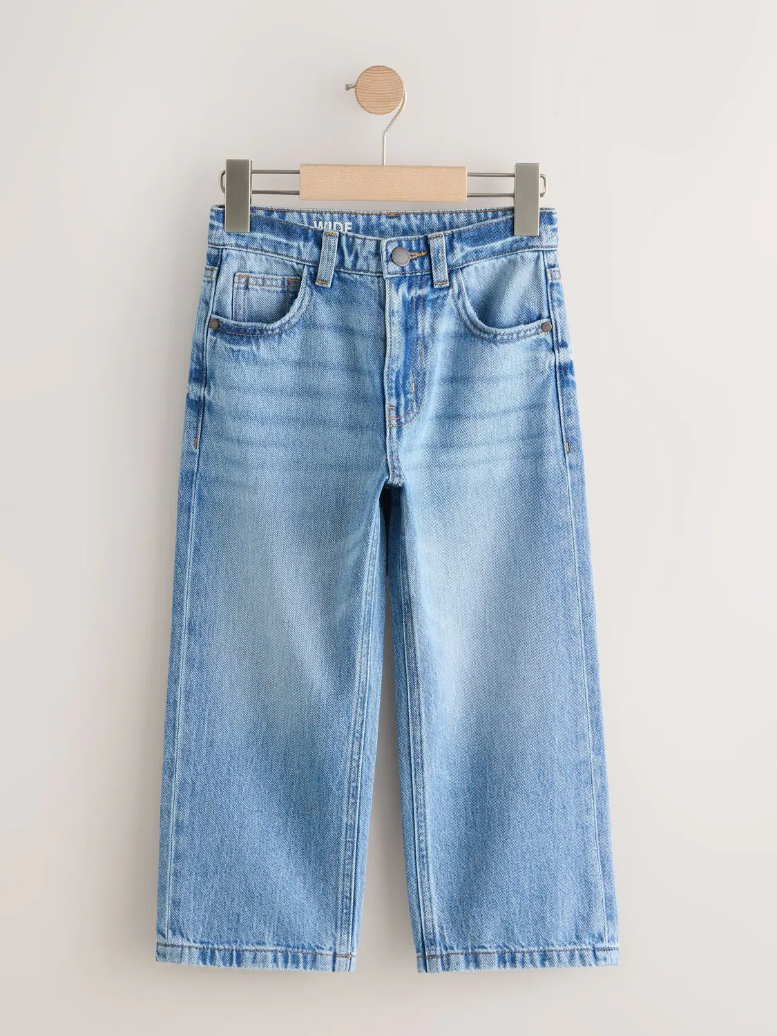 Джинсы широкого кроя Light Blue Denim Next, Light Blue Denim — фото 4