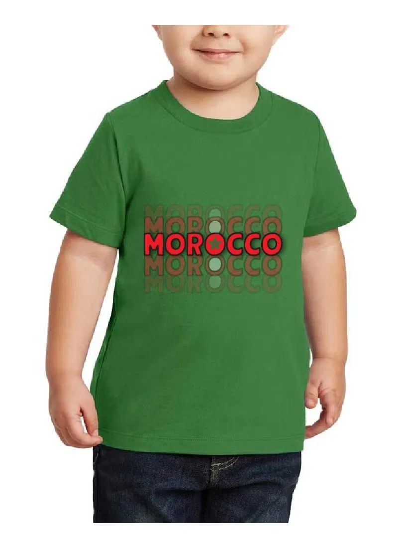Футболка с принтом Morocco Printshop4Me, зеленый