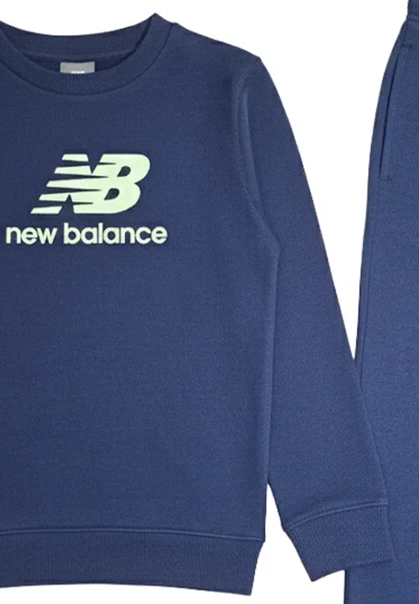 Спортивный костюм из хлопка Completo set New Balance, синий — фото 3