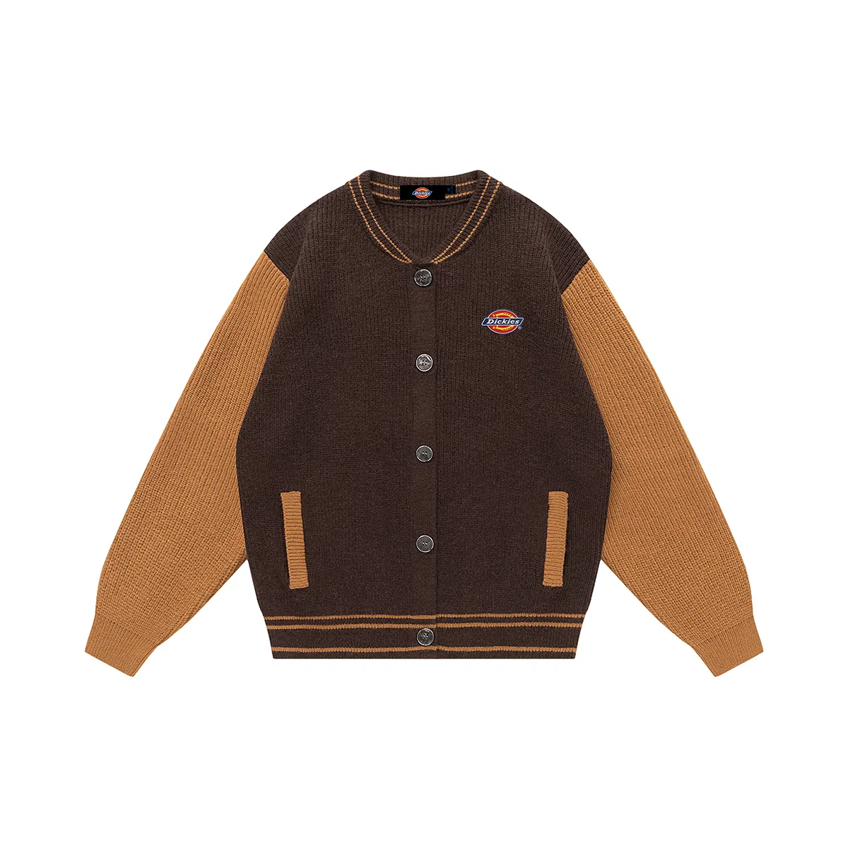Детский свитер с бейсбольным воротником Dickies, Coffee