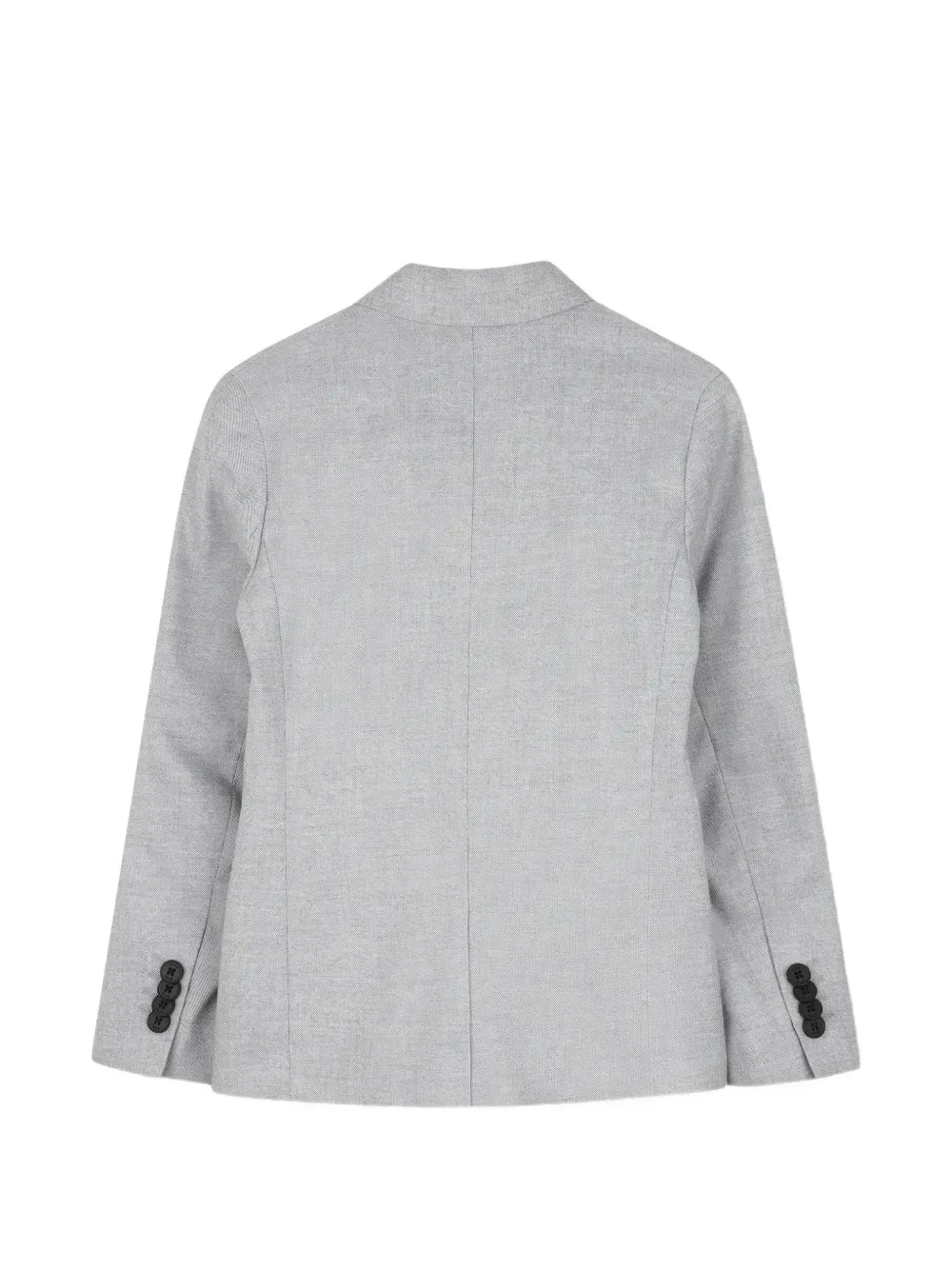 Однобортный пиджак с заостренными лацканами Boss Kidswear, серый — фото 2