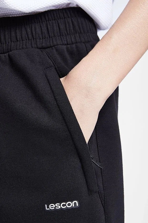 Детские спортивные брюки для девочек скинни Lescon, Black — фото 4