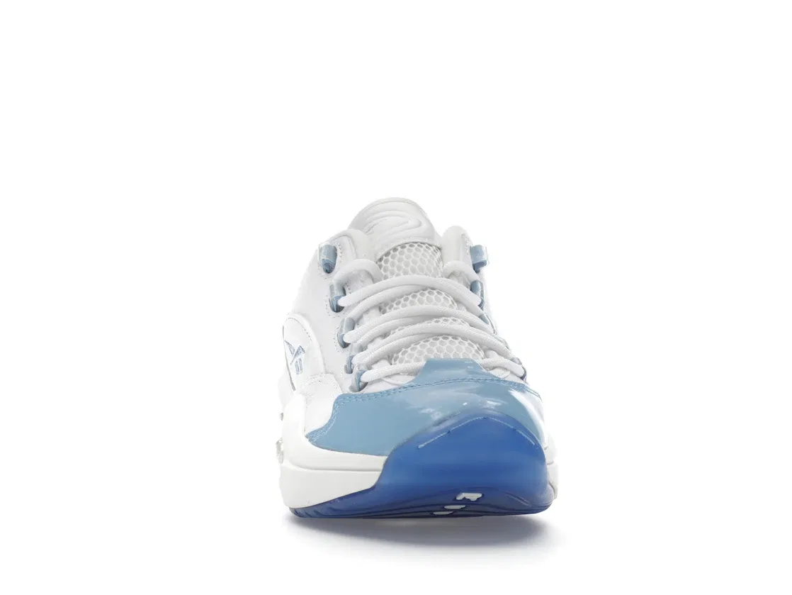 Детские кроссовки с мыском из патентованной кожи Reebok Question Low, White/Blue/Ice — фото 2