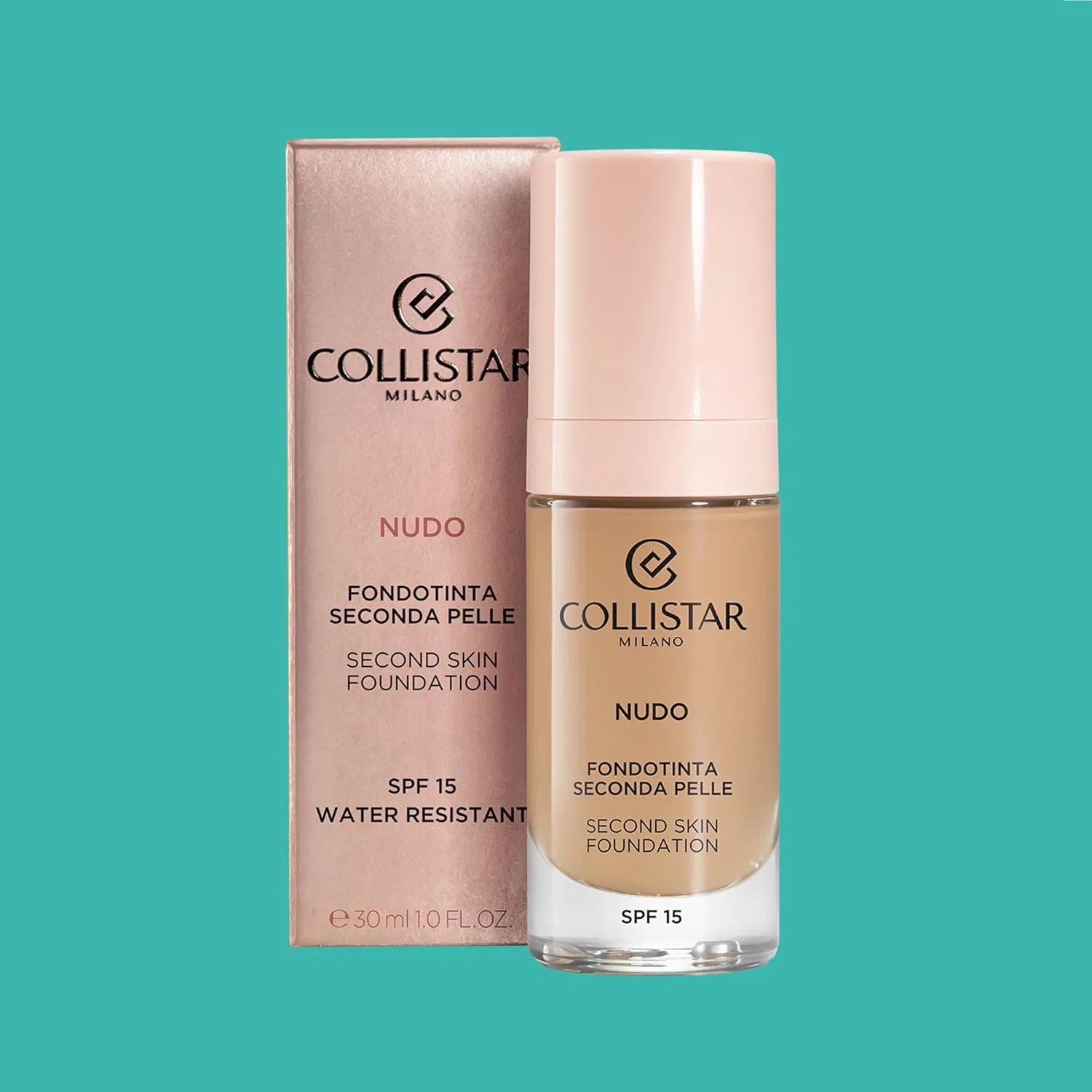 Foundation Second Skin SPF 15 Collistar, 30 мл, 2N Beige — фото 3
