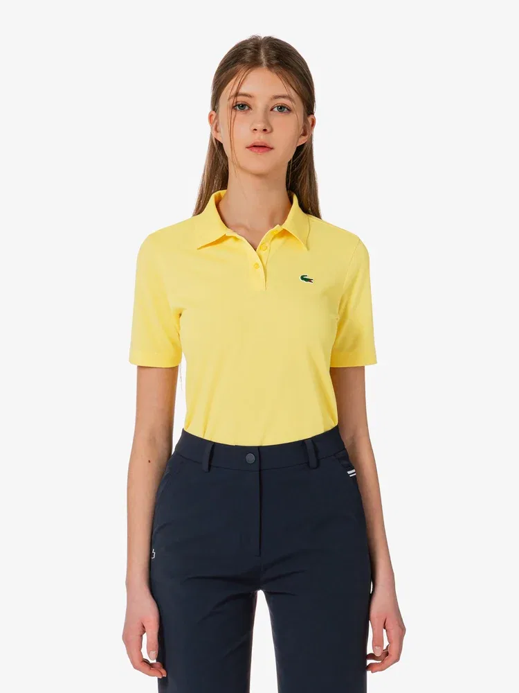Поло LACOSTE Basic, Лимонный — фото 3