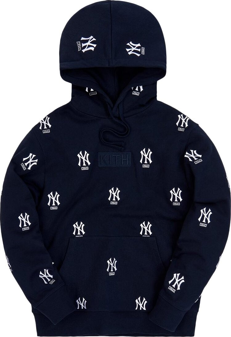 

Худи Kith For Major League Baseball New York Yankees Monogram Hoodie 'Navy', синий