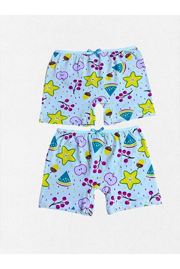 Детские боксеры для мальчиков с принтом 2-комплект Elmas Kids, Turquoise