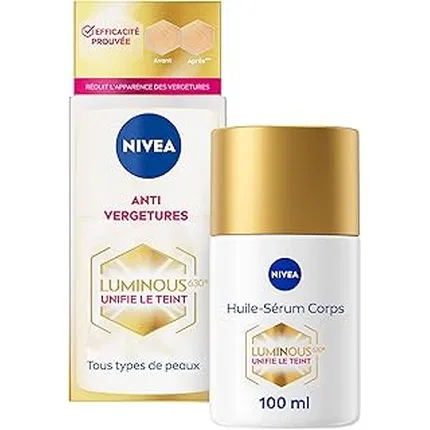 Масло-сыворотка для тела против растяжек Nivea Luminous630, 100 мл