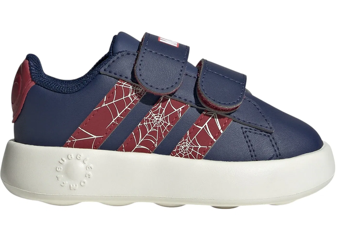Детские кроссовки Lifestyle с принтом Spider-Man Adidas Grand Court Adidas, Dark Blue/Active Maroon/Off White