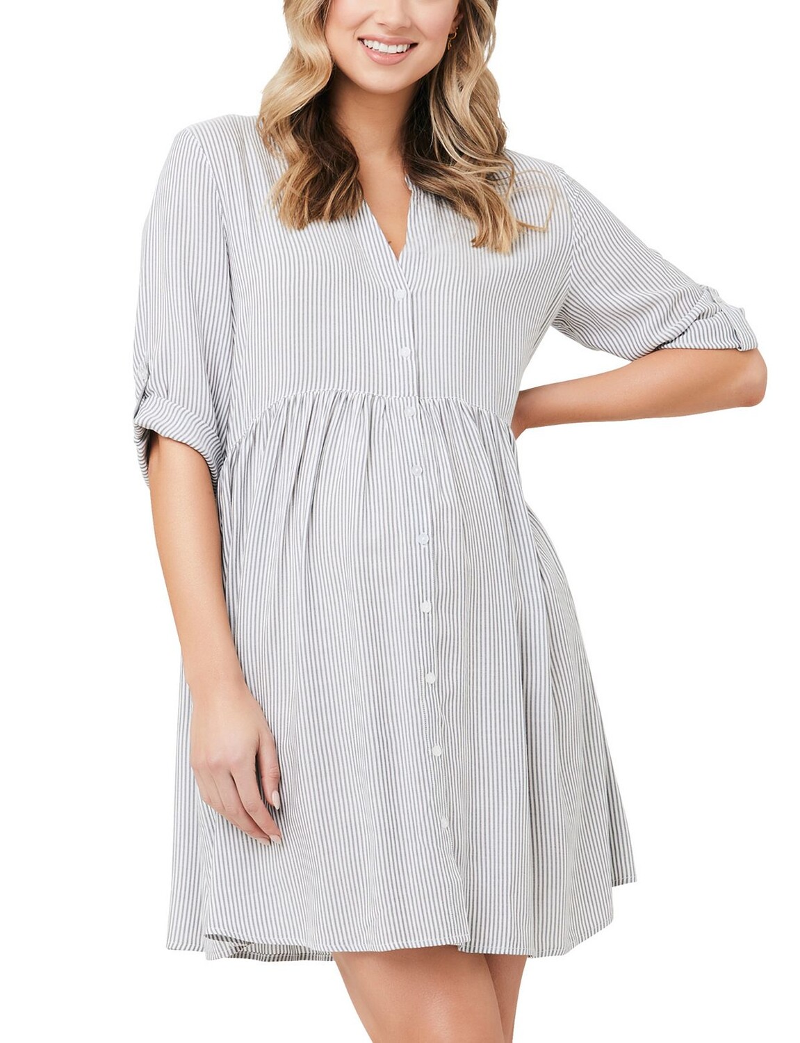 

Полосатое платье sam Ripe Maternity